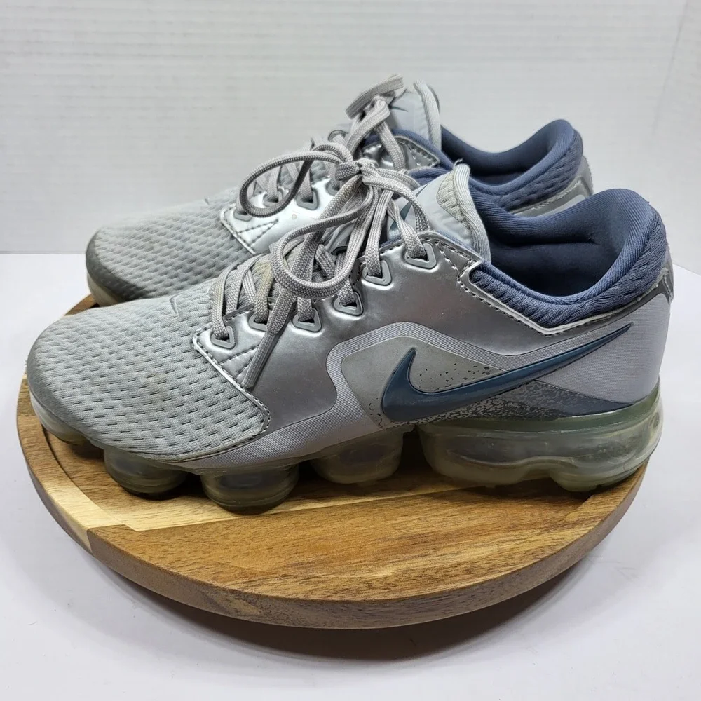 Nike Air VaporMax GS Wolf Grey Metallic Silver Youth‎ 6Y Women's 7.5 917963-006